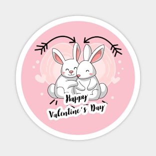 Rabbits in Love Magnet